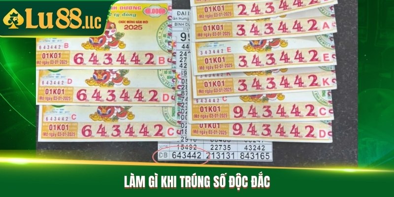 Làm gì khi trúng số độc đắc